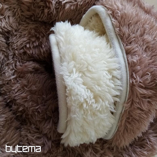 coperta Pecora-pecora cioccolato/crema