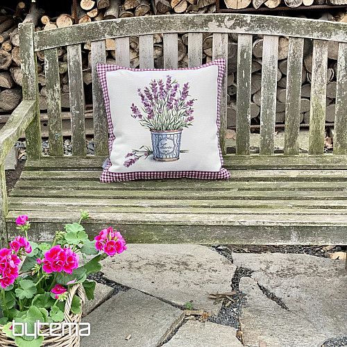 Fodera per cuscino arazzo FIORI DI LAVANDA PROVENCE