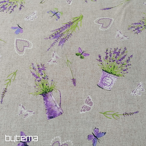 Tessuto decorativo LAVANDA lilla