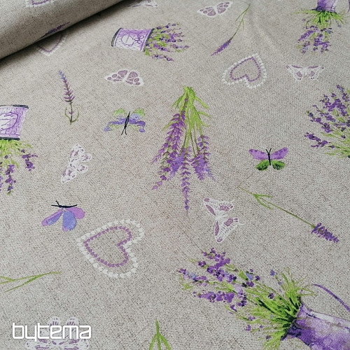 Tessuto decorativo LAVANDA lilla