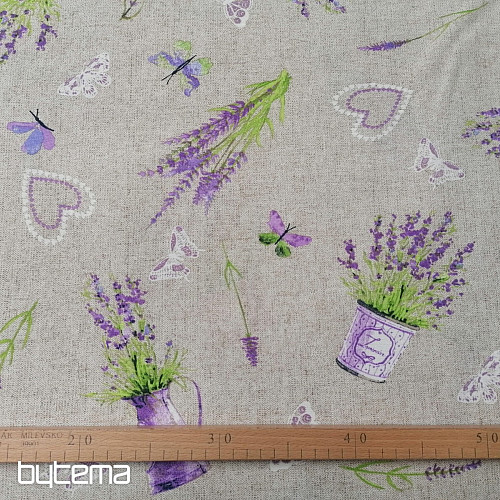 Tessuto decorativo LAVANDA lilla