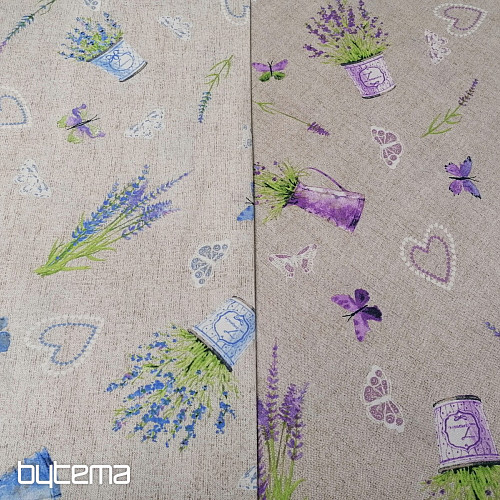 Tessuto decorativo LAVANDA lilla