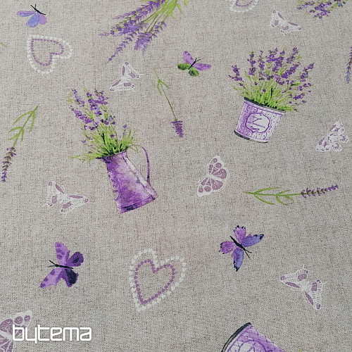 Tessuto decorativo LAVANDA lilla
