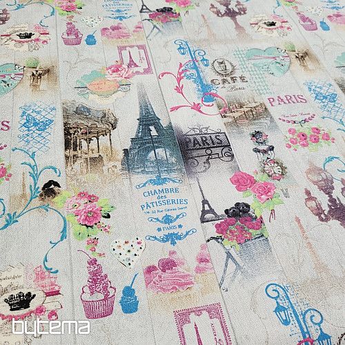 Tessuto decorativo PARIS stampa digitale 3D