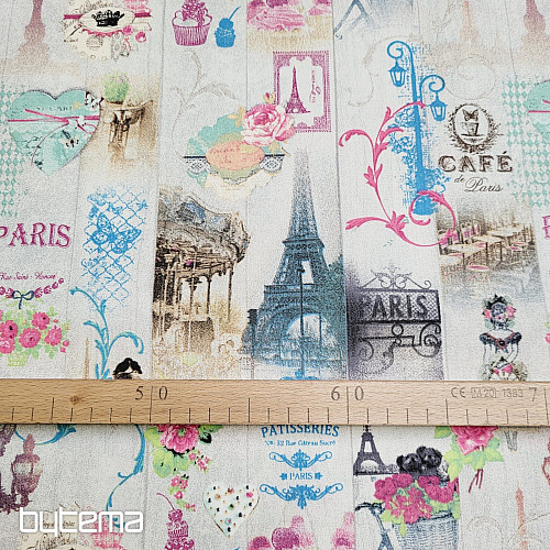 Tessuto decorativo PARIS stampa digitale 3D