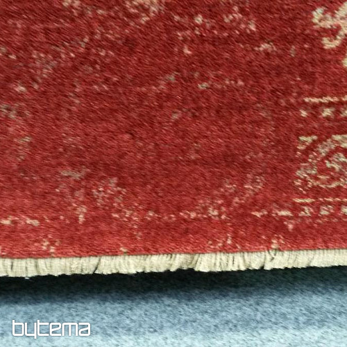 Tappeto di lusso in lana DJOBIE PATCH rosso