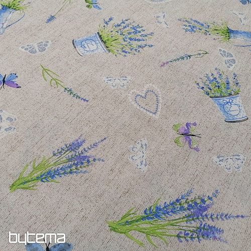 Tessuto decorativo LAVANDA blu