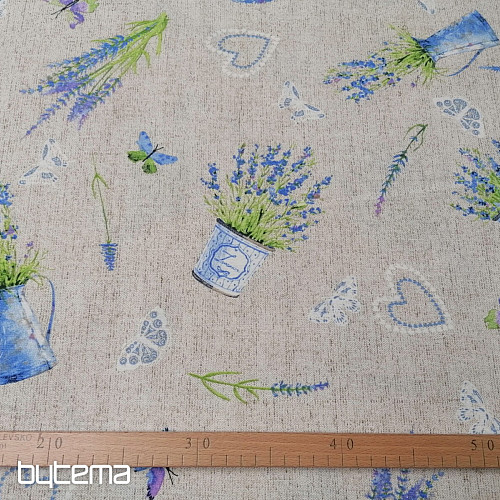 Tessuto decorativo LAVANDA blu
