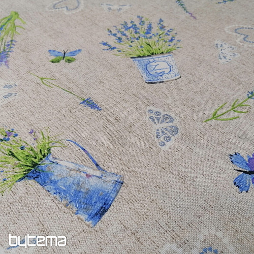 Tessuto decorativo LAVANDA blu