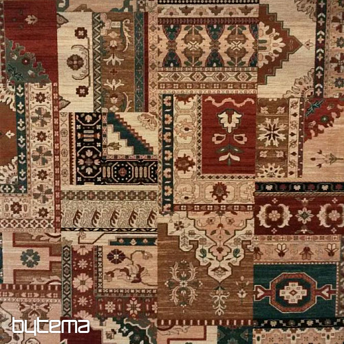 Lussuosi tappeti in lana ROYAL PATCHWORK multi crema