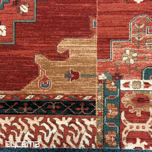 Tappeti di lana di lusso ROYAL PATCHWORK multi rosso