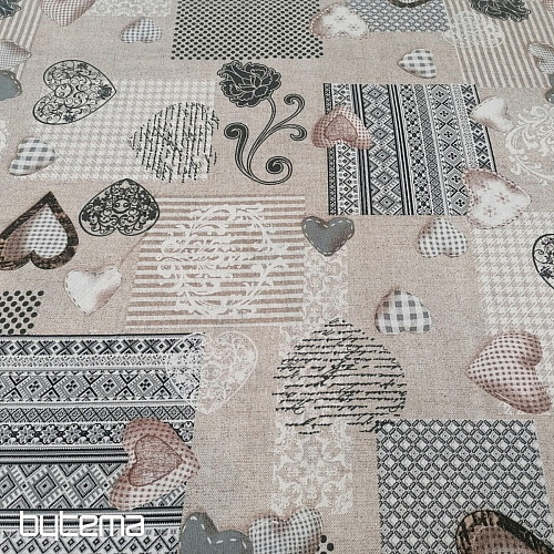 Tessuto decorativo MAX LOVE grigio