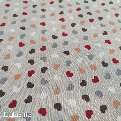 Tessuto decorativo MINI CUORI