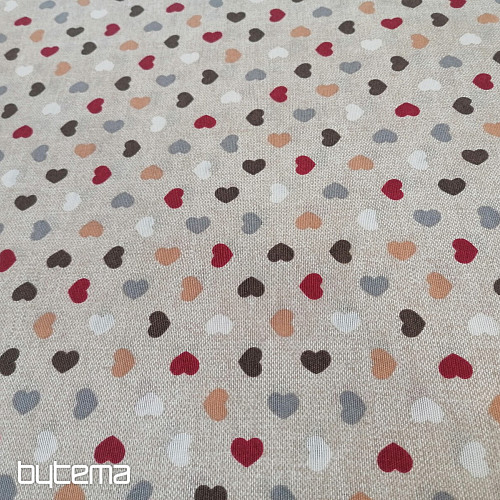 Tessuto decorativo MINI CUORI