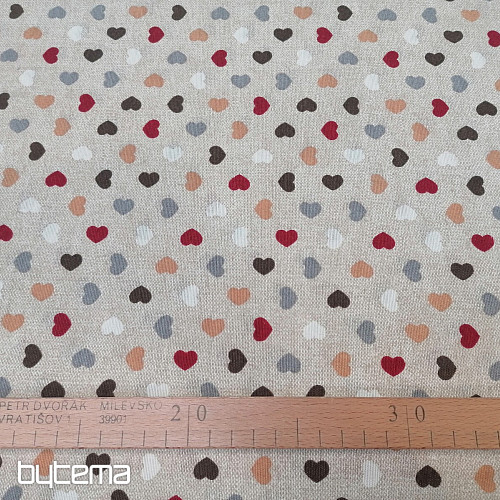 Tessuto decorativo MINI CUORI