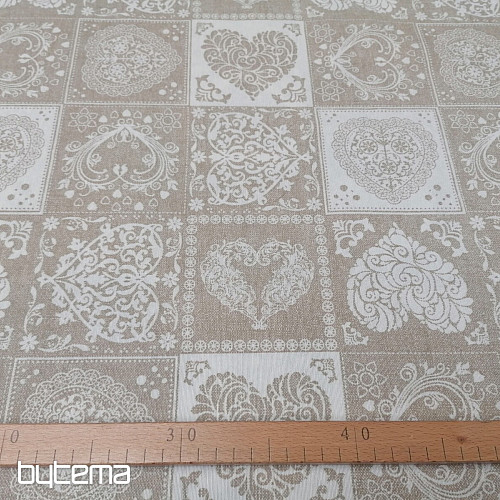 Tessuto decorativo AMORE BLANCO