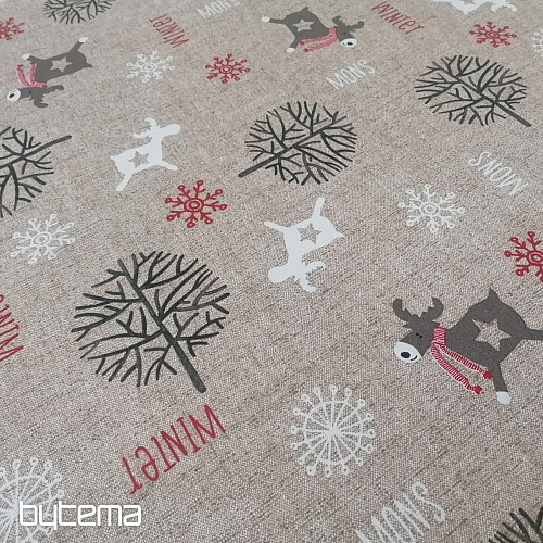 Tessuto decorativo natalizio FROZEN