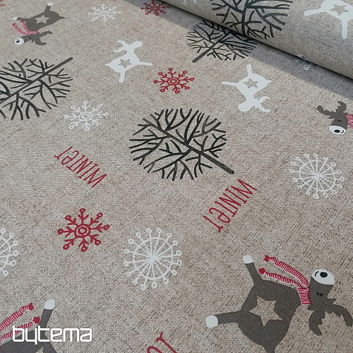 Tessuto decorativo natalizio FROZEN