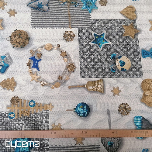 Tessuto decorativo NEVADA blu