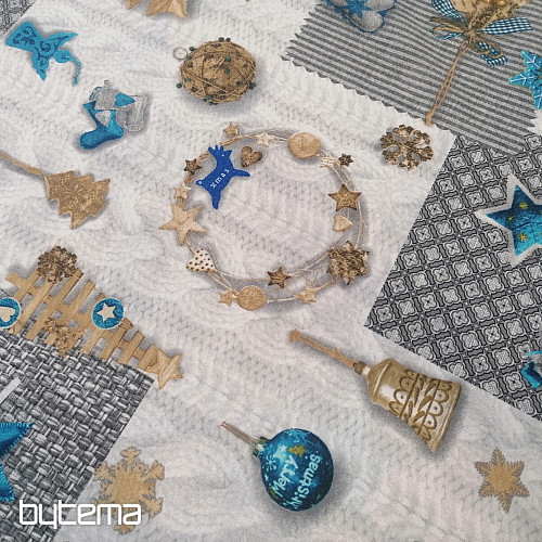 Tessuto decorativo NEVADA blu