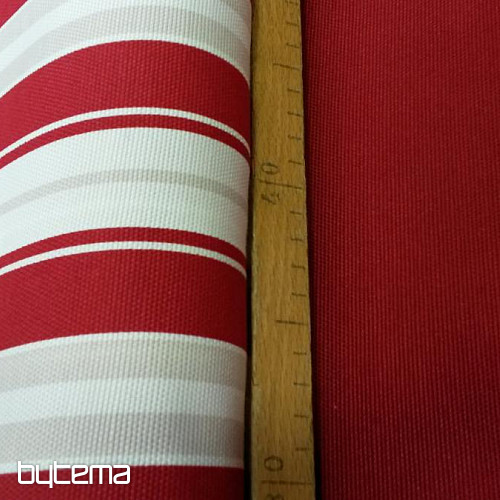 Striscia decorativa in tessuto rosso