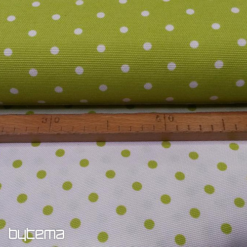 Tessuto decorativo con combinazione di punti verdi