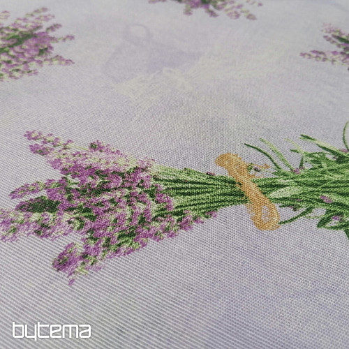 Tessuto decorativo bouquet LAVANDA LILLA
