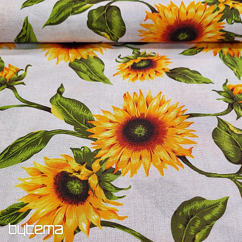 Tessuto decorativo GIRASOLE rosso