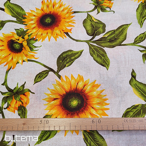 Tessuto decorativo GIRASOLE rosso