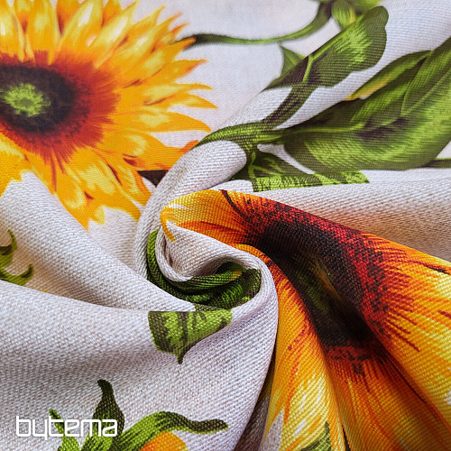 Tessuto decorativo GIRASOLE rosso