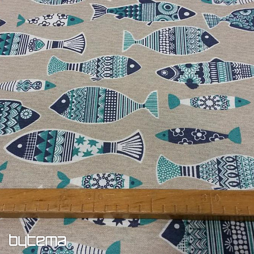 Tessuto decorativo natalizio FISH