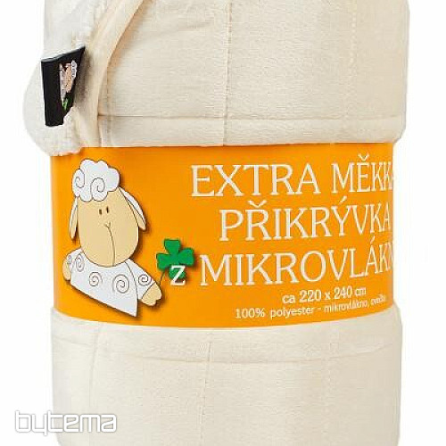 Coperta in microfibra EXTRA SOFT PECORA punto panna