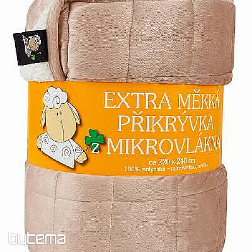 Coperta in microfibra EXTRA SOFT PECORA cucitura HALLOWN