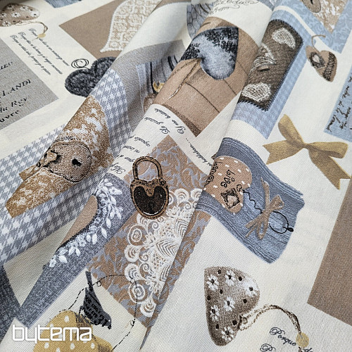 Tessuto decorativo HEART SHABBY beige