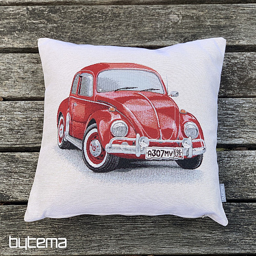 Fodera per cuscino arazzo VW BEETLE ROSSO