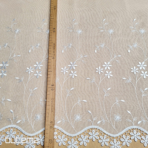 Tenda ricamata 705 BIANCO