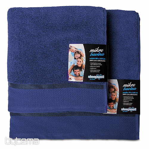 Asciugamano e telo da bagno MIKRO TM. BLU NAVY