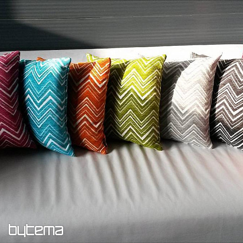 Federa decorativa ZIG ZAG rosa