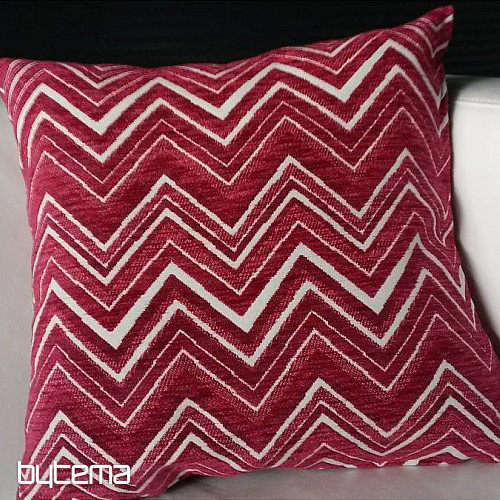 Federa decorativa ZIG ZAG rosa