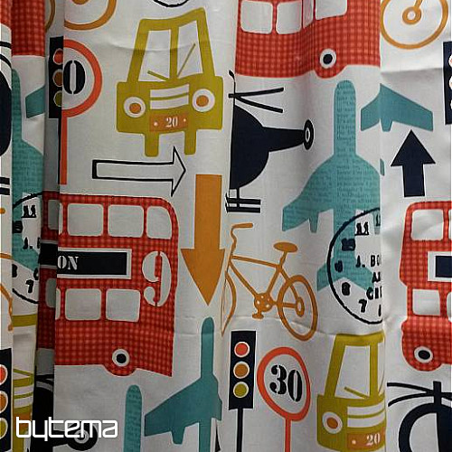 Tessuto decorativo per bambini TRANSPORT, TRAFFIC