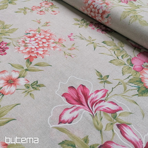 Tessuto decorativo FUCHSIE beige