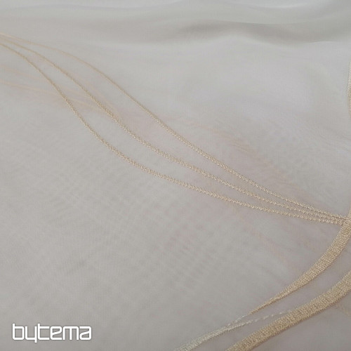 Tenda di lusso ricamata bianco - crema GERSTER 556/23