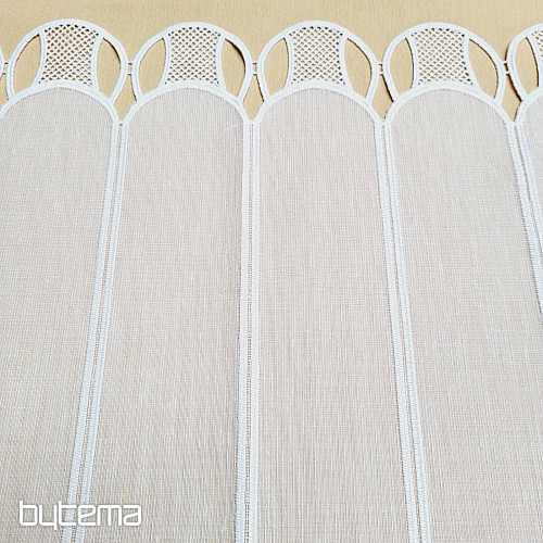 Tenda in vetro colorato ricamata 11573