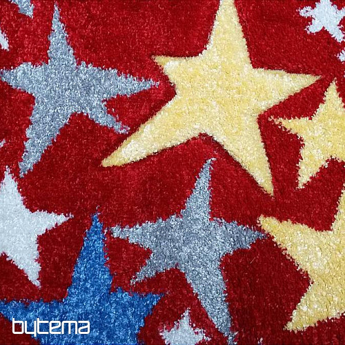 Tappeto per bambini STARS rosso! Ultimi pezzi!