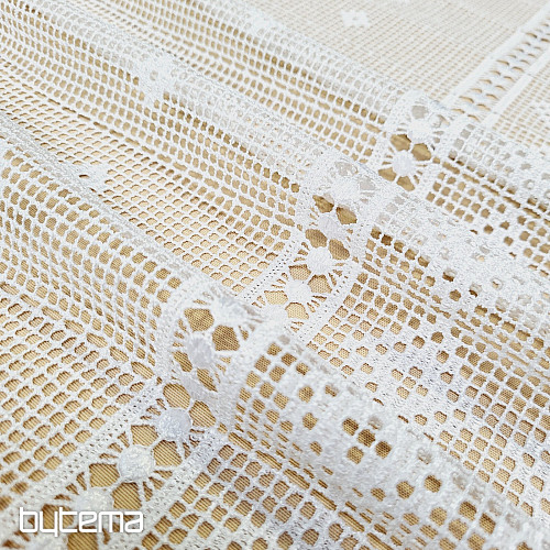 GERSTER 11428 tenda in vetro colorato all'uncinetto
