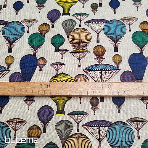 Tessuto decorativo BALLOON GLOBE 601 stampa digitale