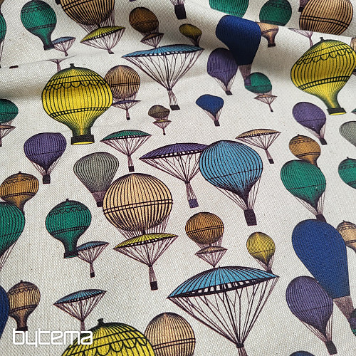 Tessuto decorativo BALLOON GLOBE 601 stampa digitale