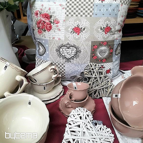Tessuto decorativo LIA patchwork beige