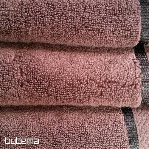 Asciugamano e telo da bagno MIKRO marrone scuro