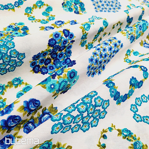 Tessuto decorativo AROAN blu